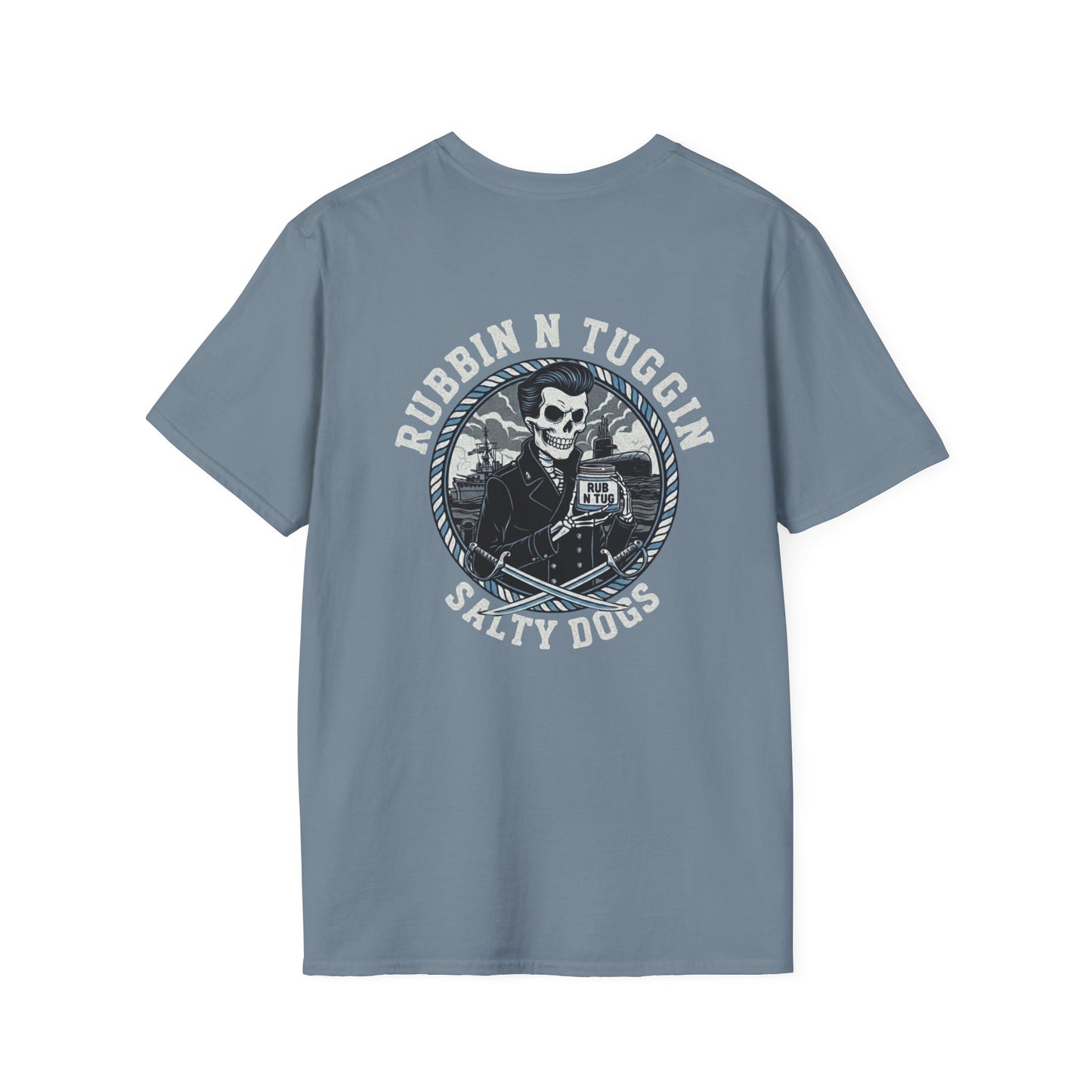 “Rubbin N Tuggin Salty Dogs” Unisex Softstyle T-Shirt