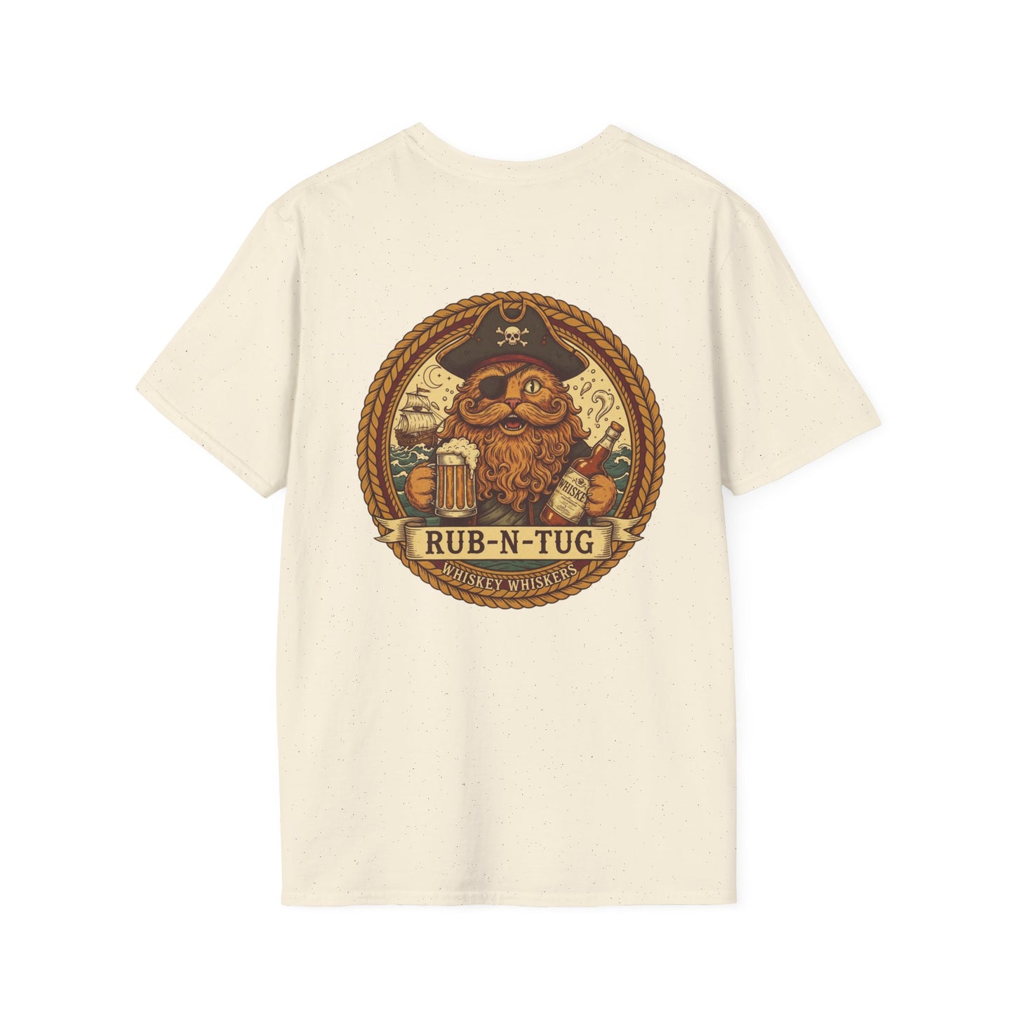 "Whiskey Whiskers" Unisex Softstyle T-Shirt