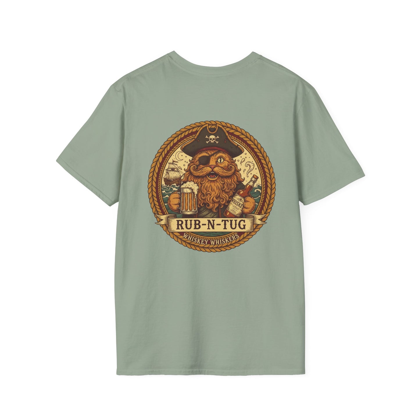 "Whiskey Whiskers" Unisex Softstyle T-Shirt