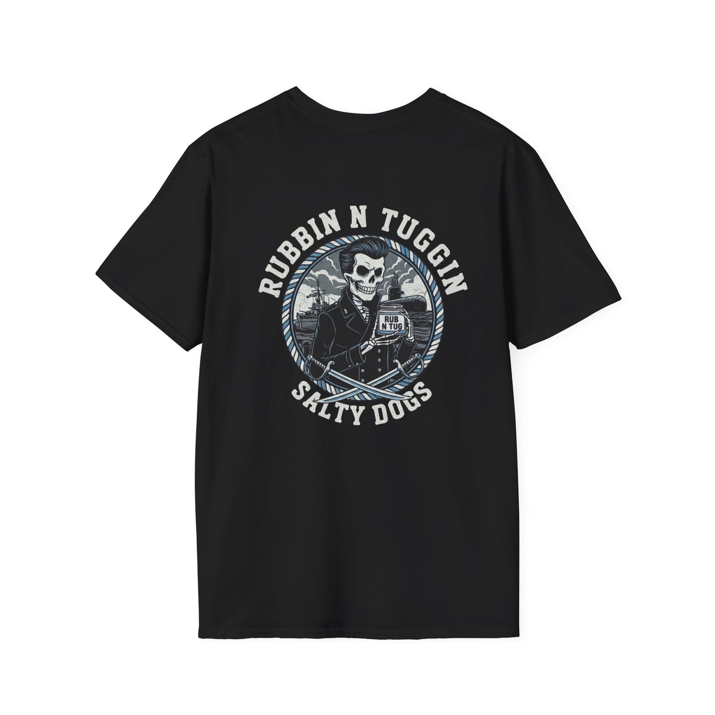 “Rubbin N Tuggin Salty Dogs” Unisex Softstyle T-Shirt