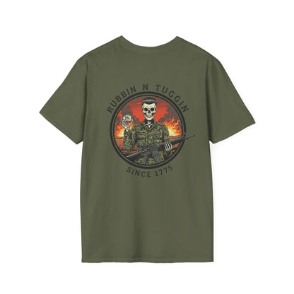 "Rubbin N Tuggin since 1775" Semper Gumby Short Sleeve Tee Shirt Unisex Softstyle T-Shirt