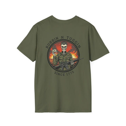 "Rubbin N Tuggin since 1775" Semper Gumby Short Sleeve Tee Shirt Unisex Softstyle T-Shirt