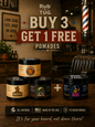 Buy 3 Pomades and 1 Get One Free