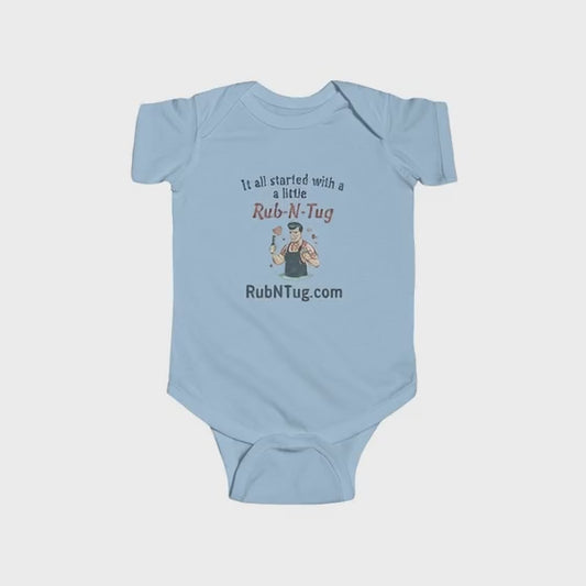 Rub N Tug Baby Onesie – “It All Started with a Little Rub-N-Tug